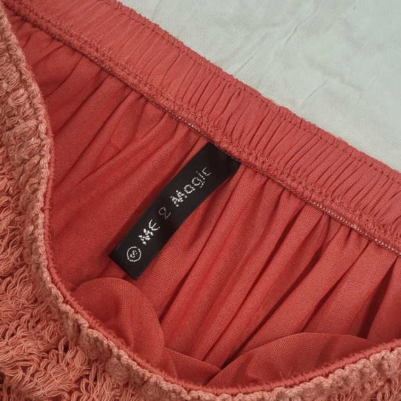 Coral Lace Maxi skirt - Picture 4 of 8